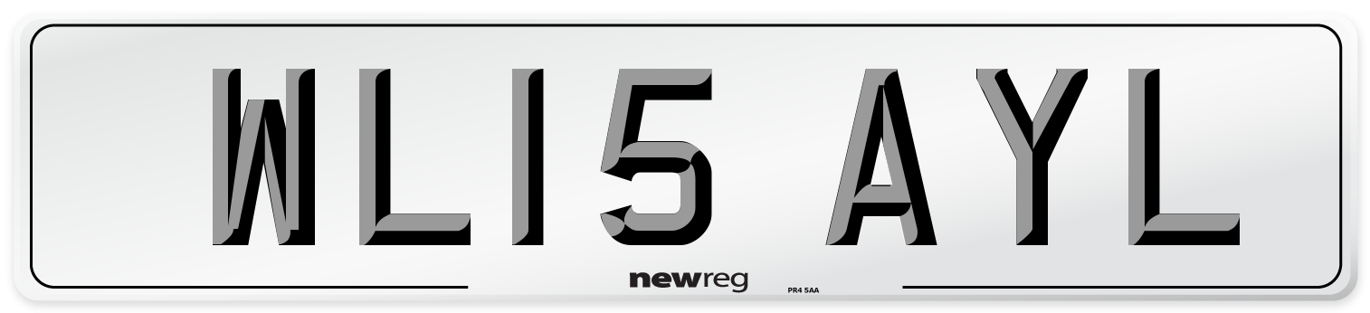 WL15 AYL Number Plate from New Reg